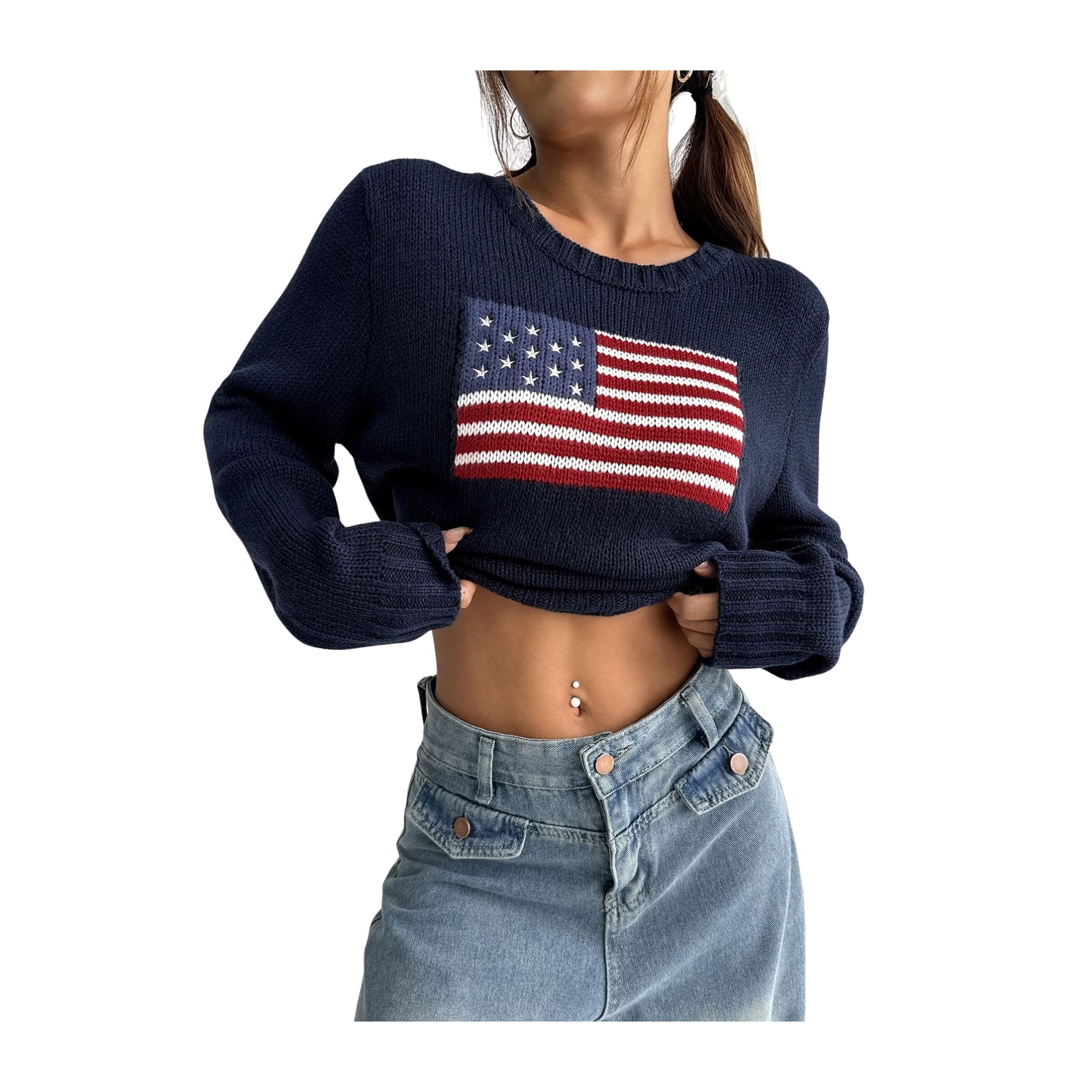 National Flag Long Sleeve Pullover
