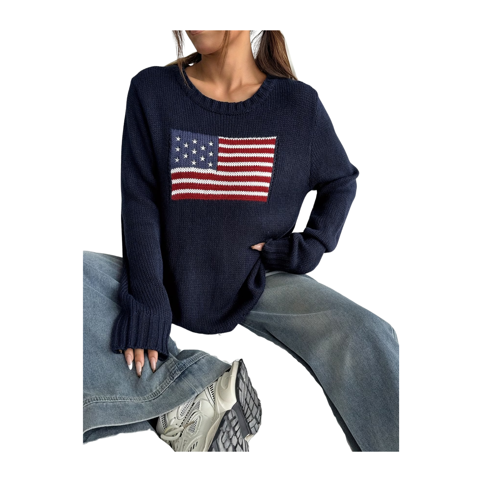 National Flag Long Sleeve Pullover