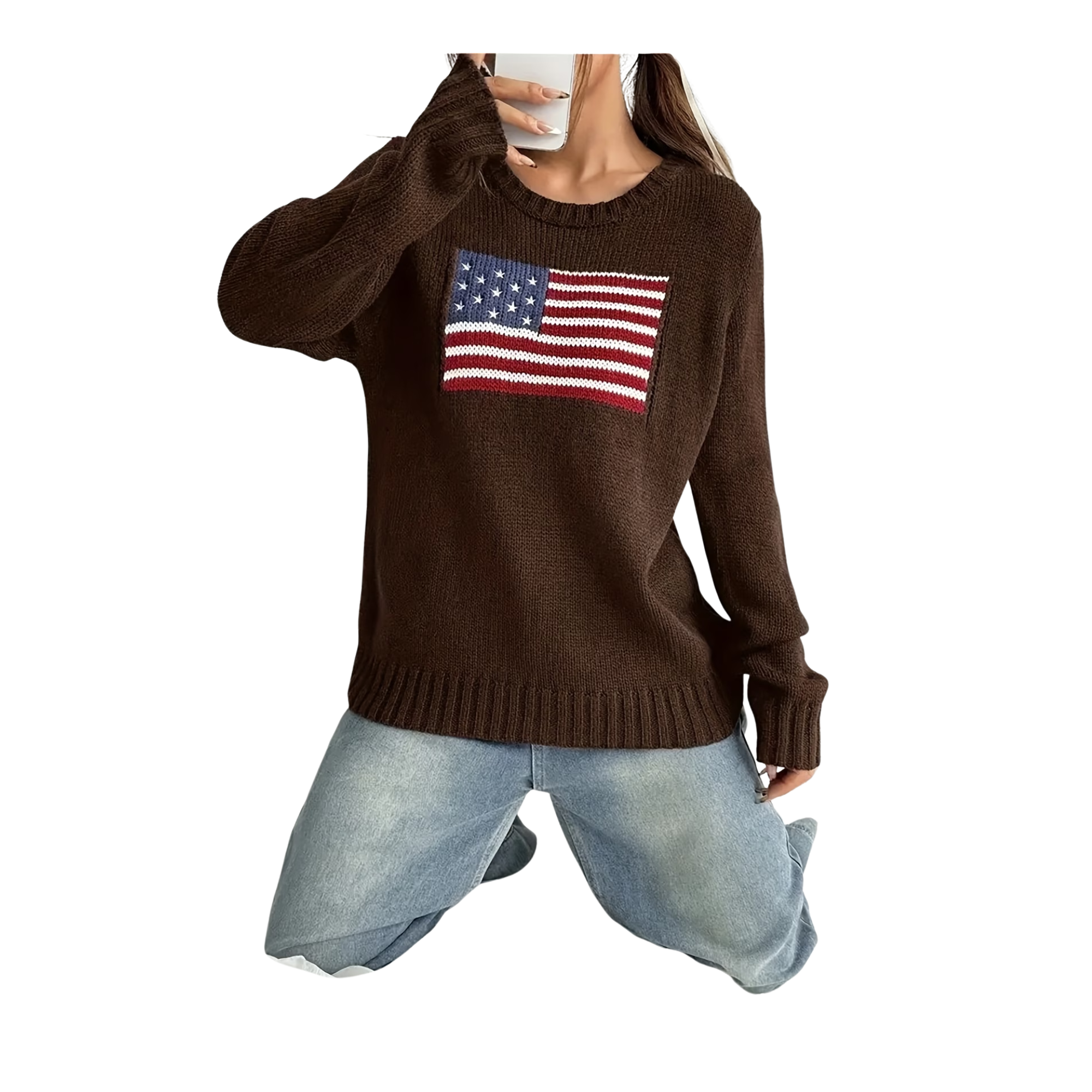 National Flag Long Sleeve Pullover