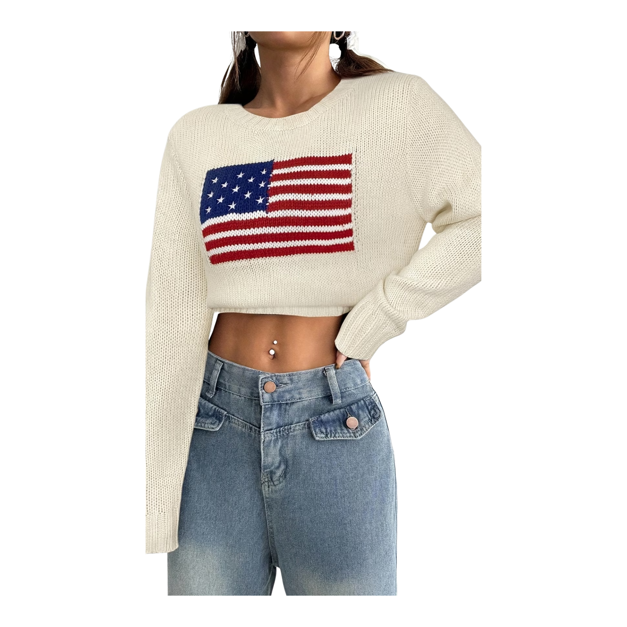 National Flag Long Sleeve Pullover